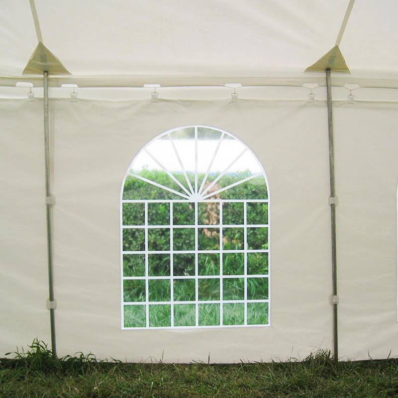 Tenda tradizionale con palo per eventi in PVC 7X12 m con finestre