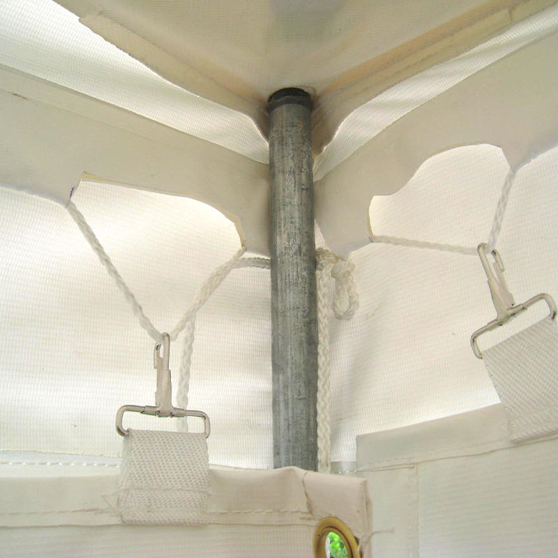 Tenda tradizionale con palo per eventi in PVC 7X12 m con finestre