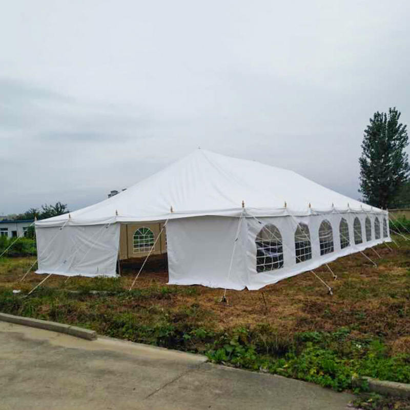 Tenda tradizionale con palo resistente in PVC 9X18 m