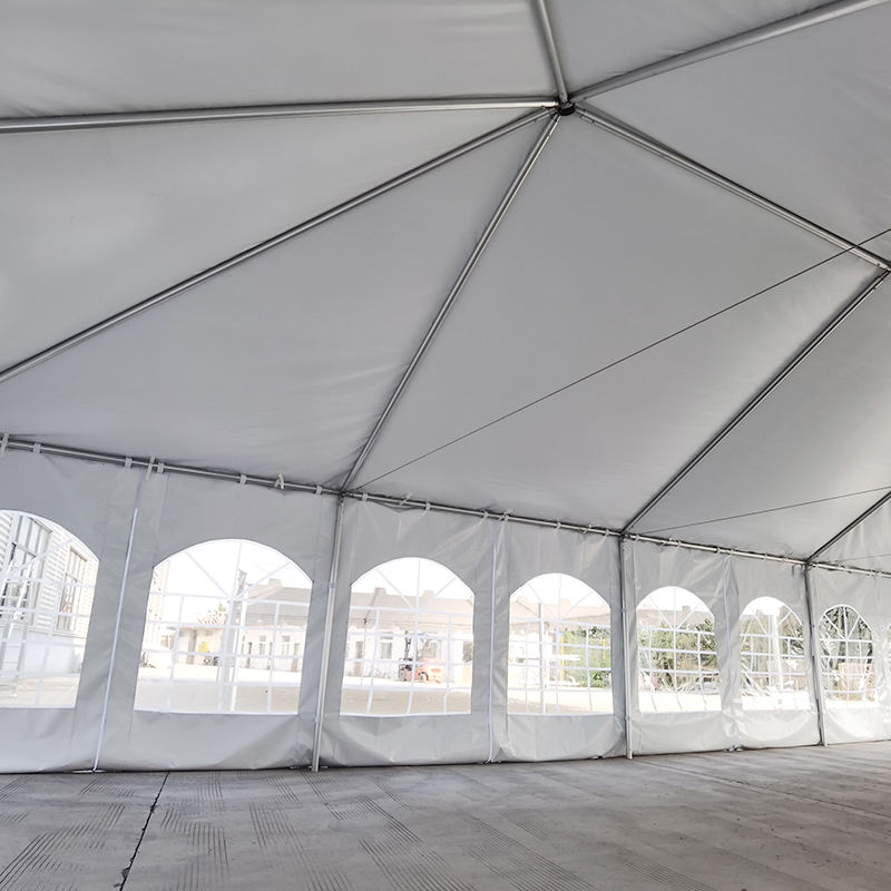 Tenda per feste in PVC con tubo singolo in alluminio e struttura West Coast da 20