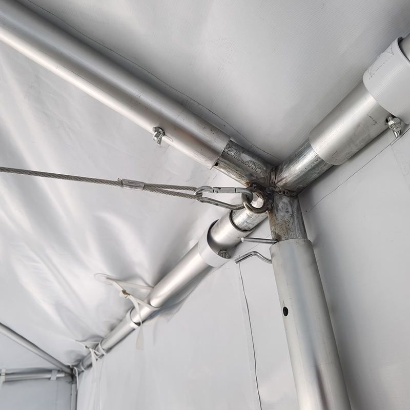 Tenda per feste in PVC con tubo singolo in alluminio e struttura West Coast da 20