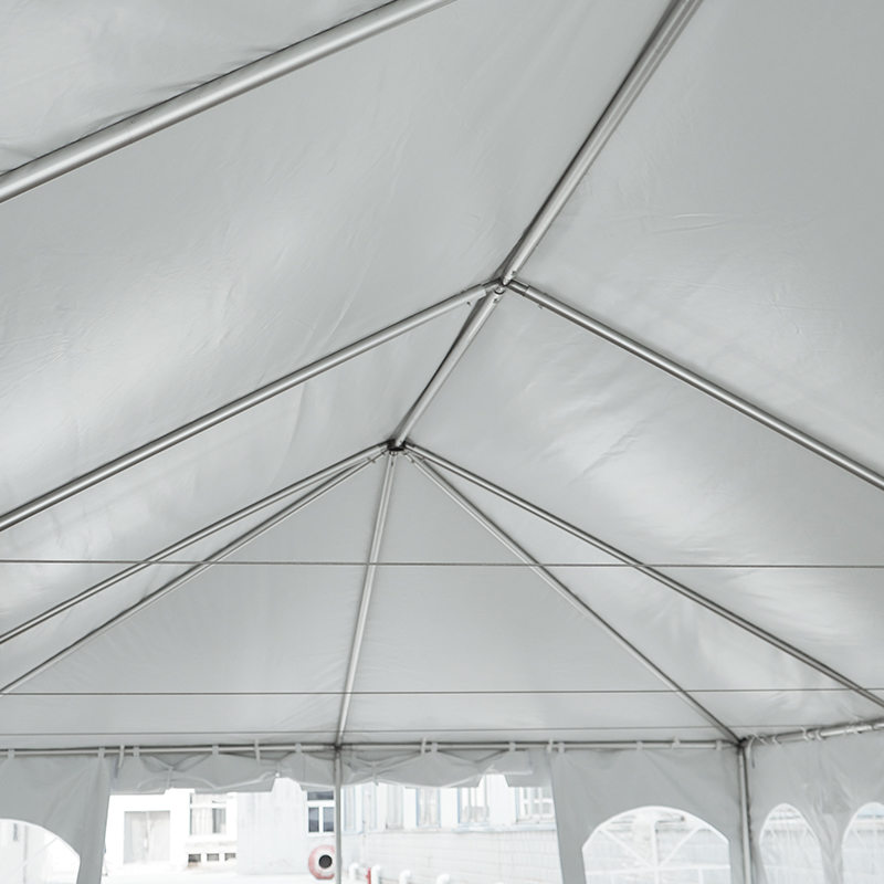 Tenda per feste in PVC con tubo singolo in alluminio e struttura West Coast da 20
