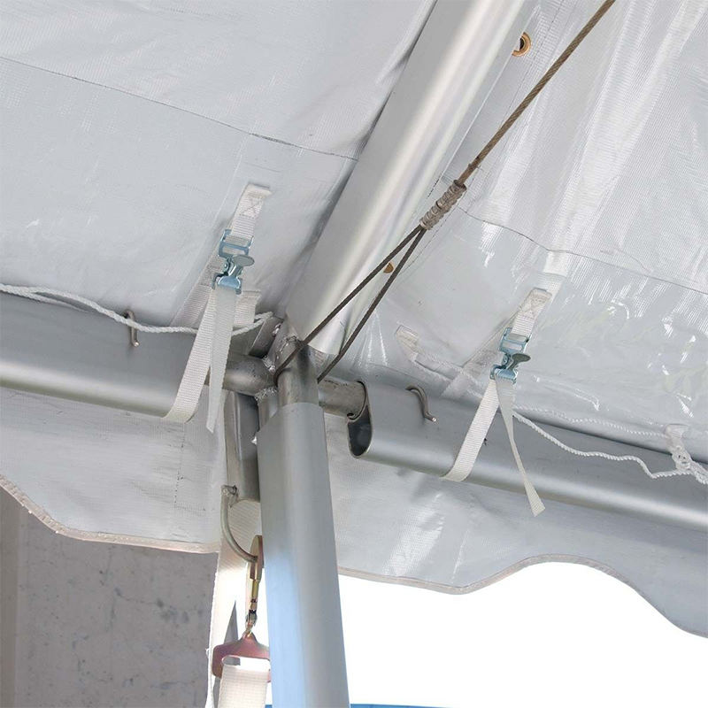 Tendone per feste componibile in PVC con telaio doppio in alluminio da 30