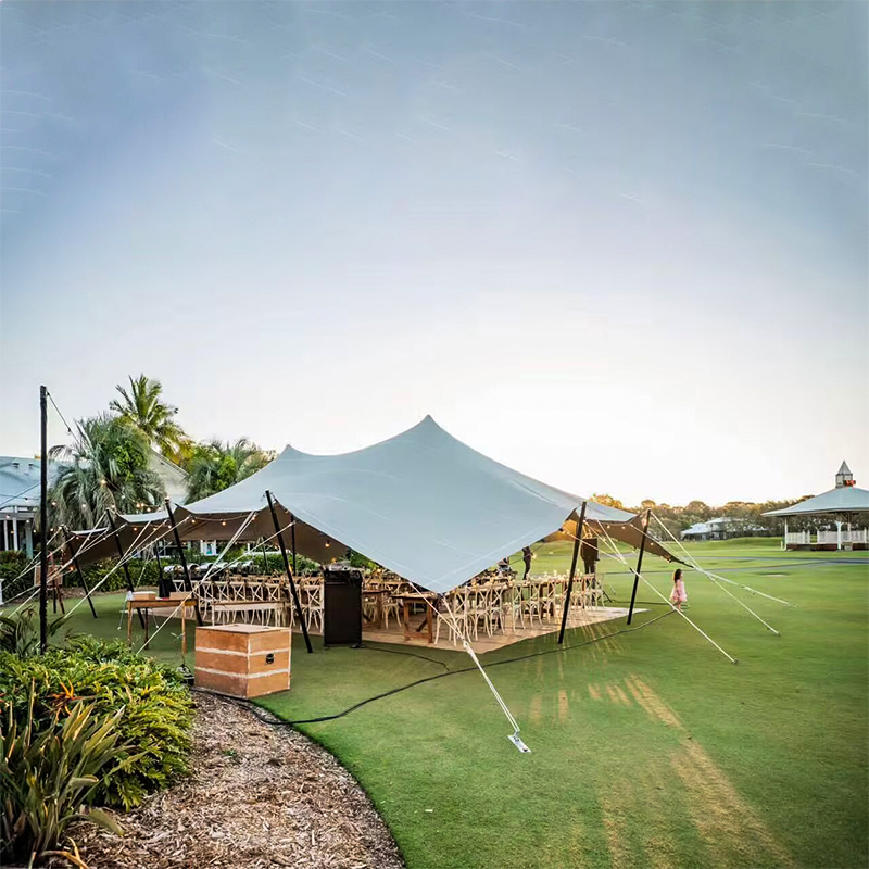 Tenda elastica flessibile resistente ai raggi UV 8x10 m