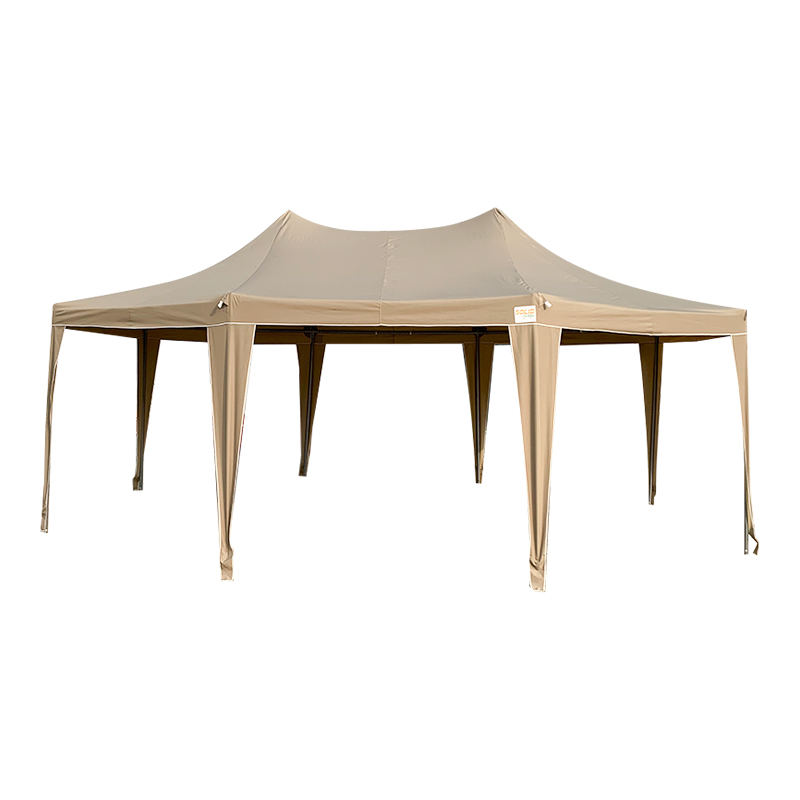 Tenda gazebo per feste in PVC impermeabile tradizionale pagoda ottagonale 5x6,8 m