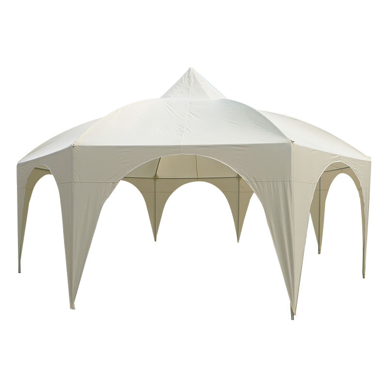 Gazebo da giardino tradizionale ottagonale con pagoda 6x6 m
