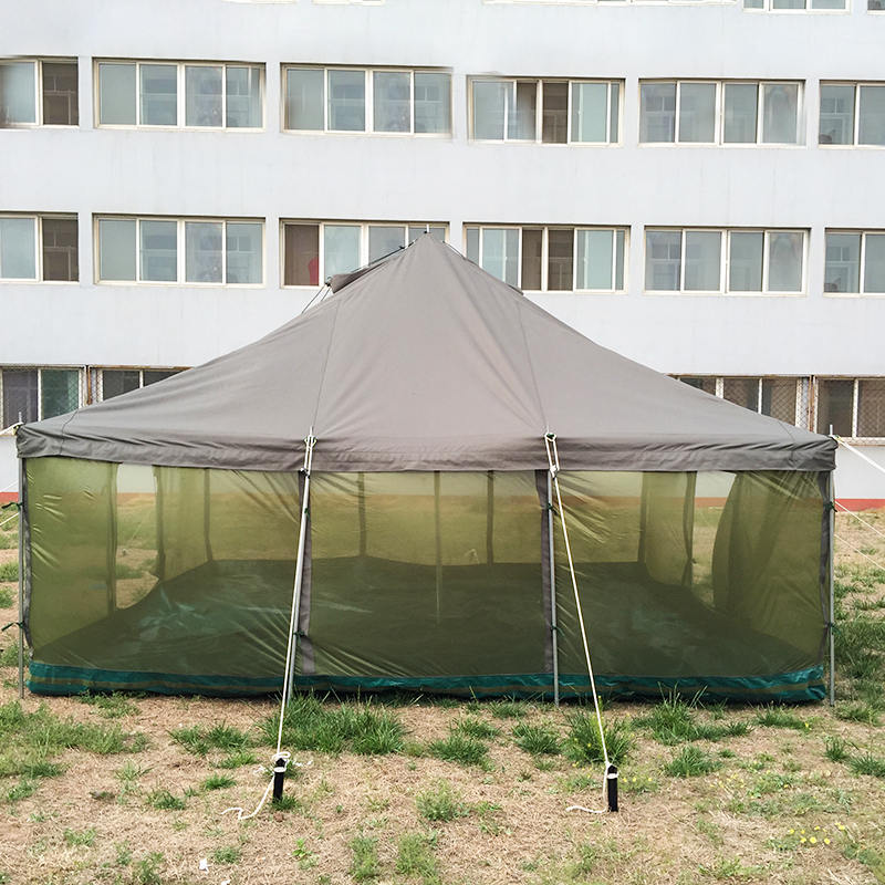 Tenda militare con palo 4,8x4,8 m - Tipo tropicale