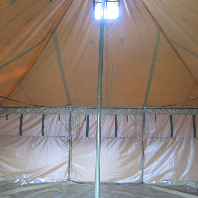 Tenda militare in tela da 5x5 m per 8-12 persone