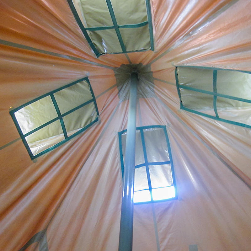 Tenda militare in tela da 5x5 m per 8-12 persone