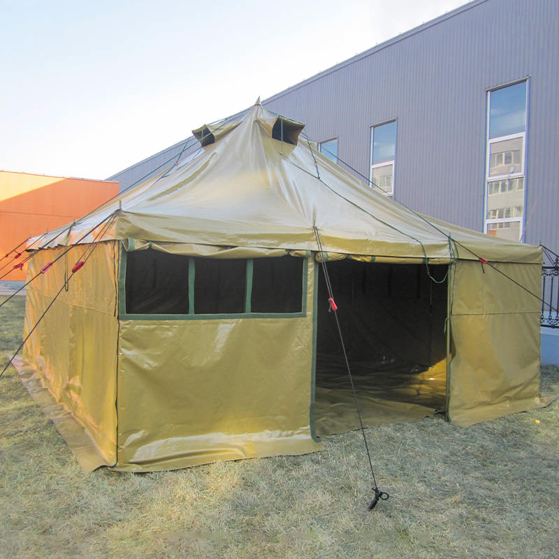 Tenda militare in tela da 5x5 m per 8-12 persone
