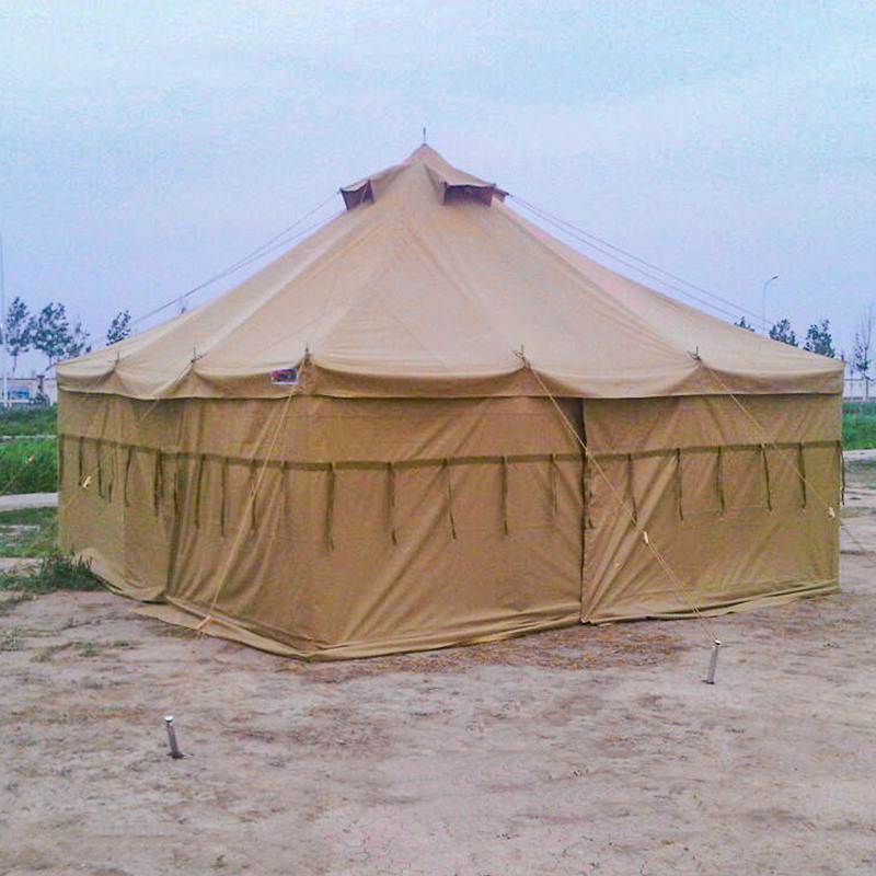 Tenda militare in tela da 5x5 m per 8-12 persone