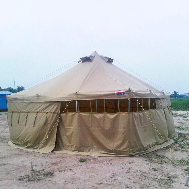 Tenda militare in tela da 5x5 m per 8-12 persone
