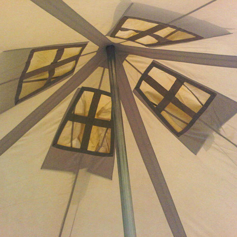 Tenda militare in tela da 5x5 m per 8-12 persone