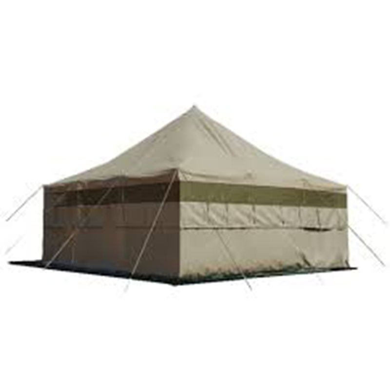 Tenda militare in tela da 5x5 m per 8-12 persone