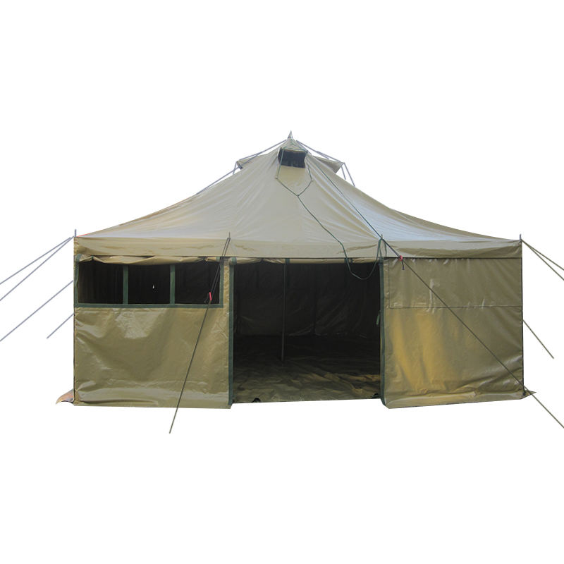 Tenda militare in tela da 5x5 m per 8-12 persone