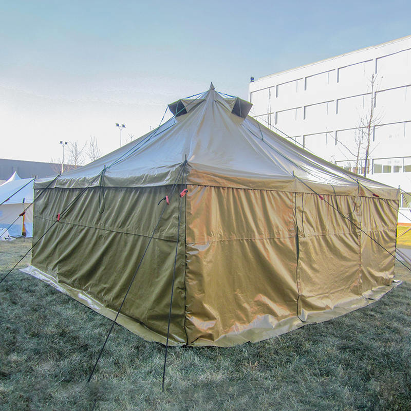 Tenda militare in tela da 5x5 m per 8-12 persone