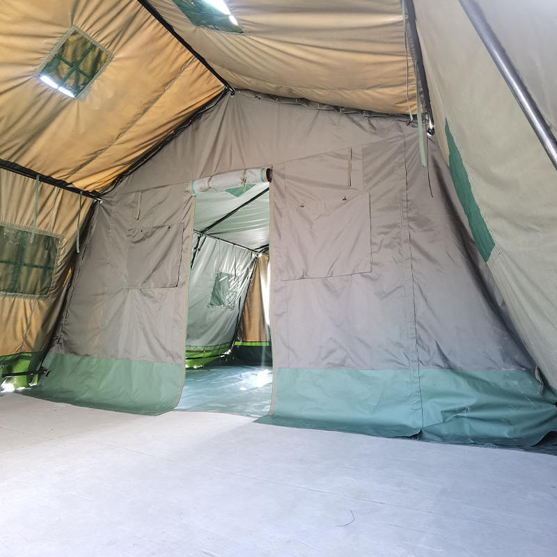 Tenda militare modulare in tela 5,6x4 m