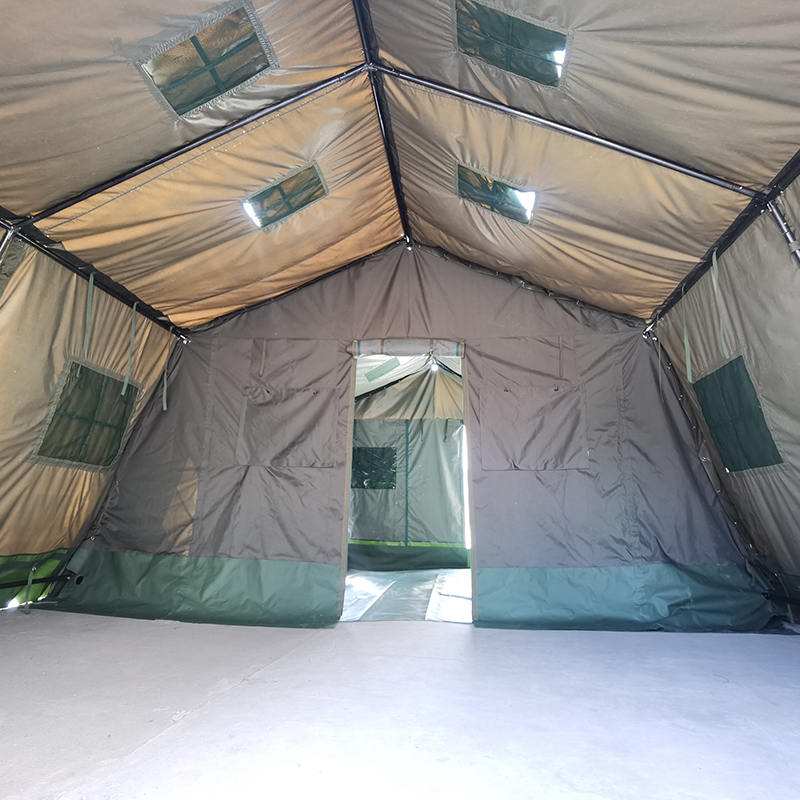 Tenda militare modulare in tela 5,6x4 m