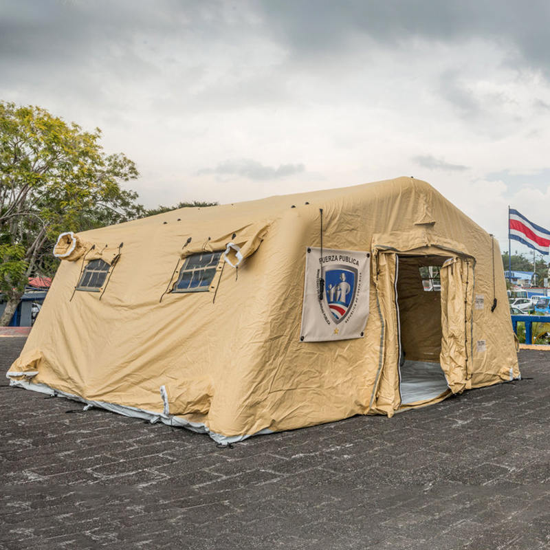 Piccoli rifugi gonfiabili a bassa pressione multiuso da 5,6x5,15 m a schieramento rapido