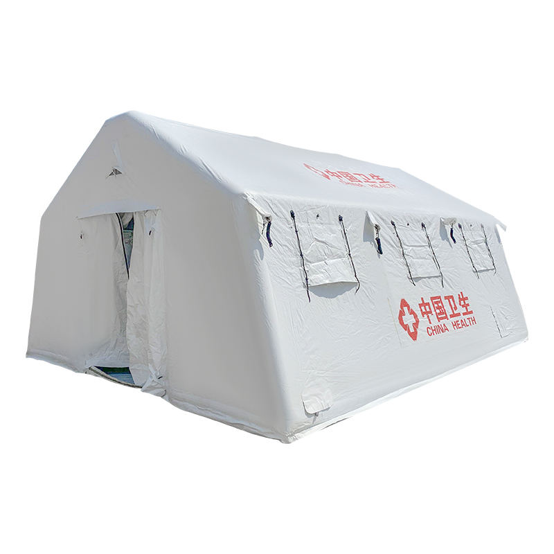 Tenda gonfiabile dispensario della Croce Rossa da 30 m²