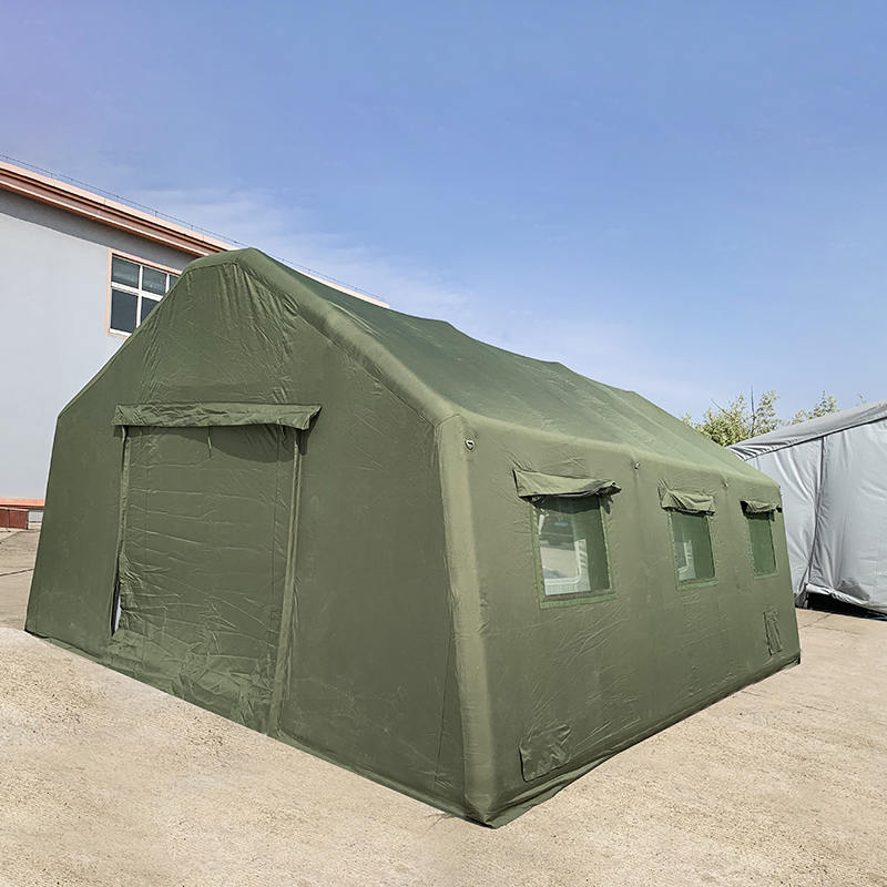 Tenda gonfiabile per comando militare a schieramento rapido da 30 m²