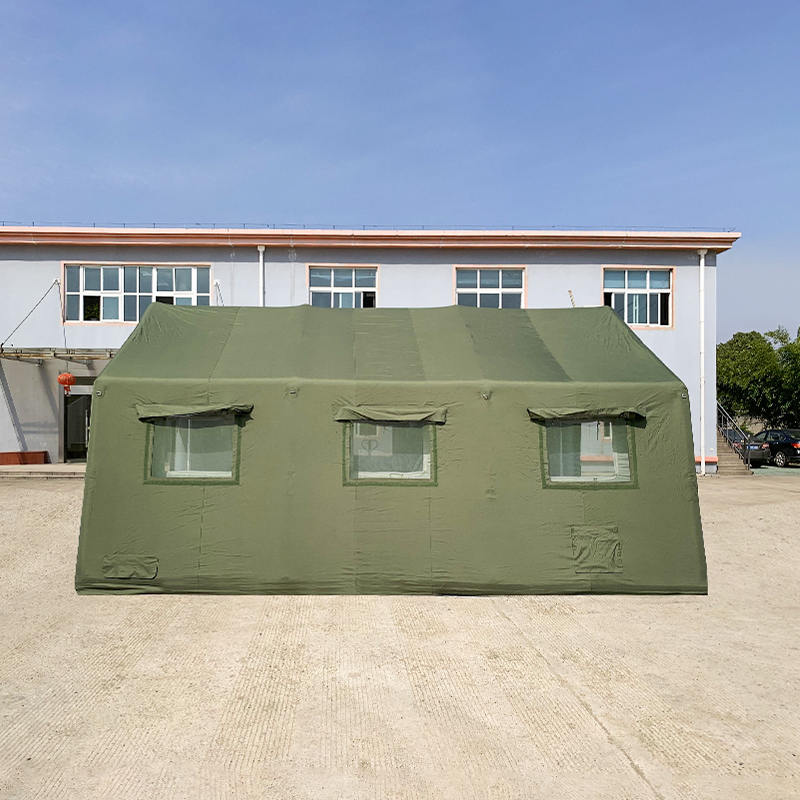 Tenda gonfiabile per comando militare a schieramento rapido da 30 m²