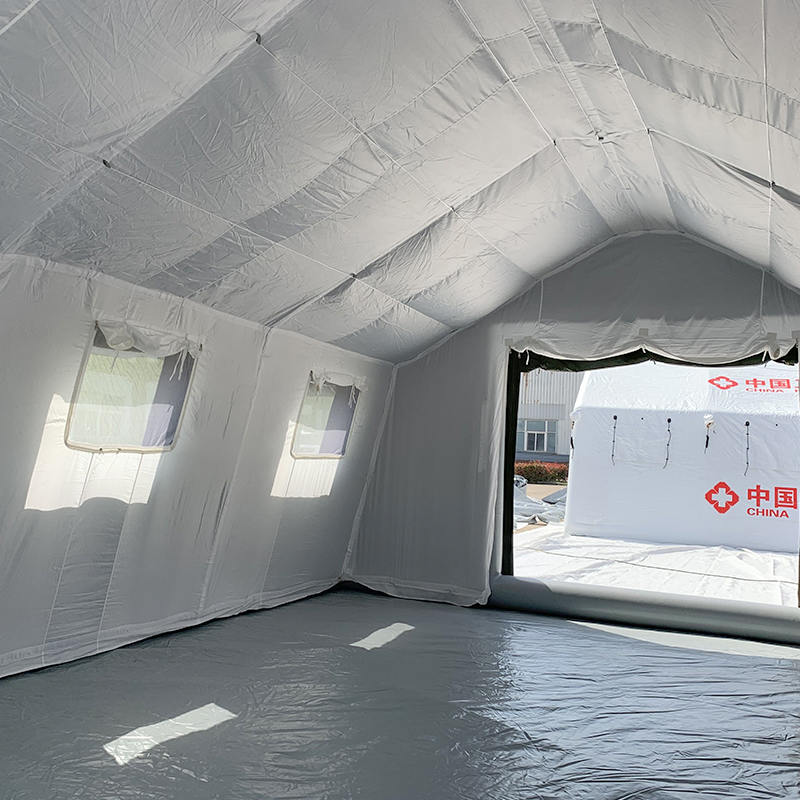 Tenda gonfiabile per comando militare a schieramento rapido da 30 m²