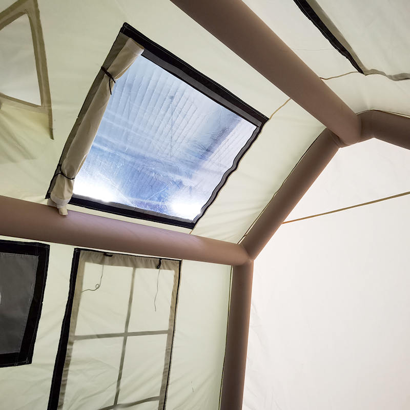 Tenda da campeggio gonfiabile glamour per quattro stagioni per 2-4 persone