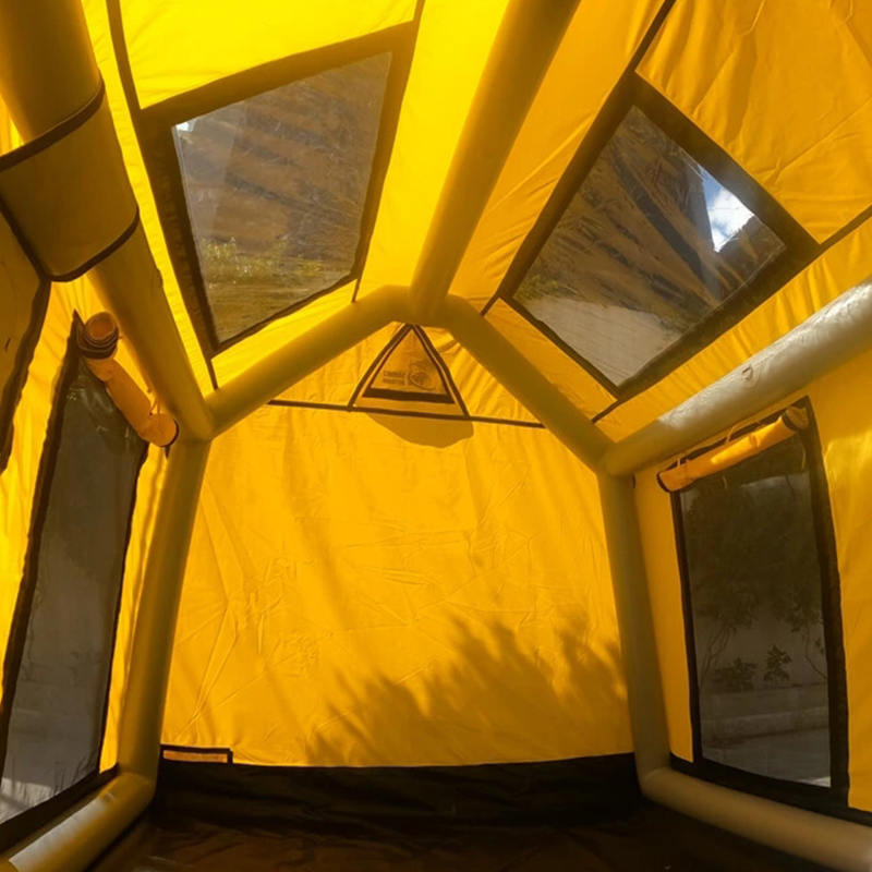 Tenda da campeggio gonfiabile glamour per quattro stagioni per 2-4 persone