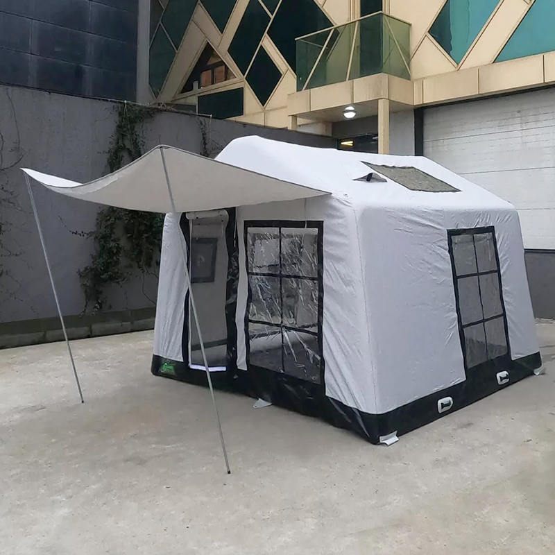 Tenda da campeggio gonfiabile glamour, ignifuga e antibatterica per 8-10 persone