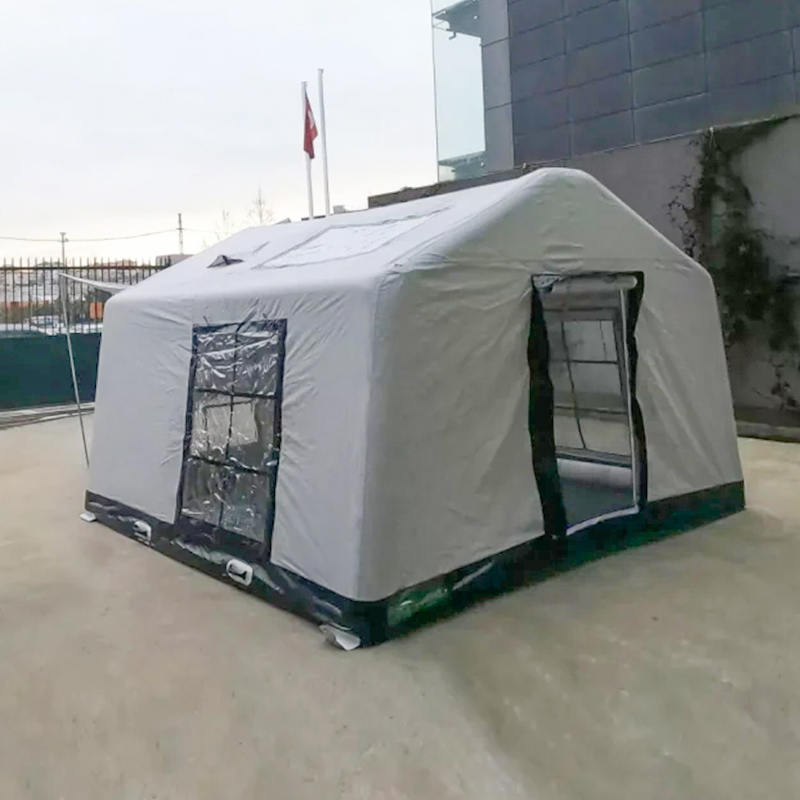 Tenda da campeggio gonfiabile glamour, ignifuga e antibatterica per 8-10 persone