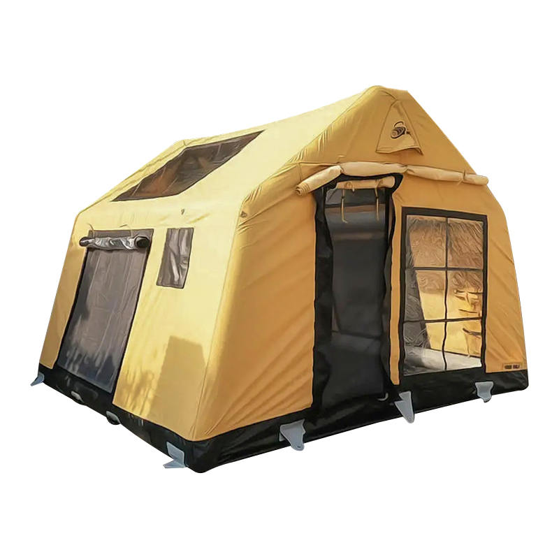Tenda da campeggio gonfiabile glamour, ignifuga e antibatterica per 8-10 persone