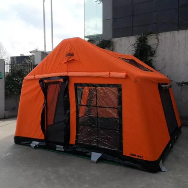 Tenda da campeggio gonfiabile glamour, ignifuga e antibatterica per 8-10 persone