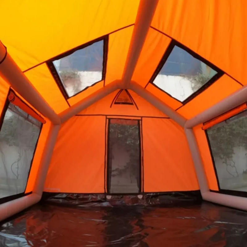 Tenda da campeggio gonfiabile glamour, ignifuga e antibatterica per 8-10 persone