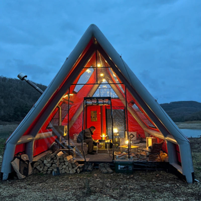 Tenda gonfiabile impermeabile per quattro stagioni per 8-10 persone per il campeggio
